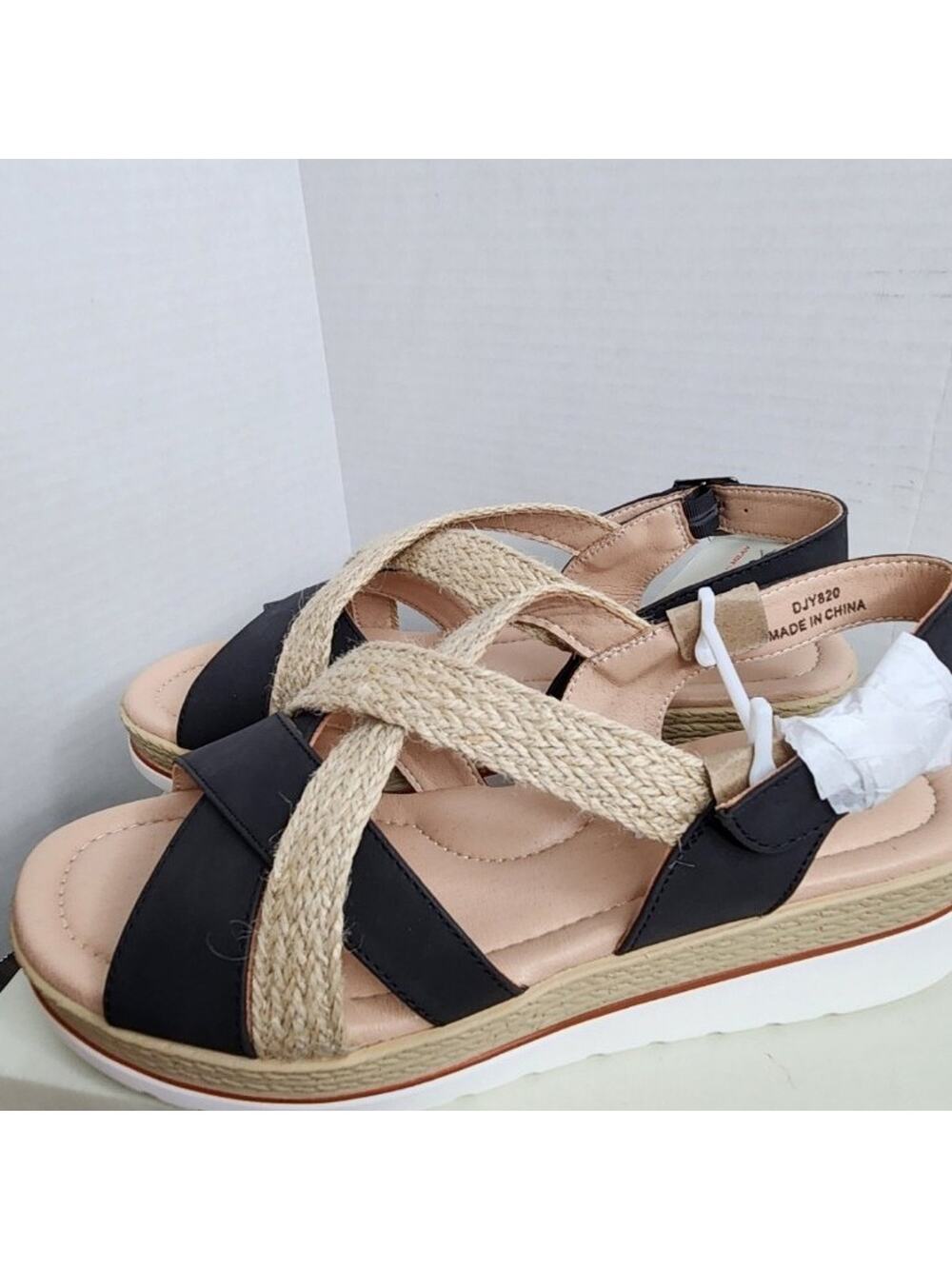 Jeossy Women Espadrilles Wedges Slingback Sandals sz 8.5 NWT